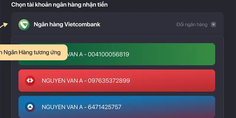 Người chơi cần đảm bảo cung cấp đúng các thông tin trước khi rút tiền XO88